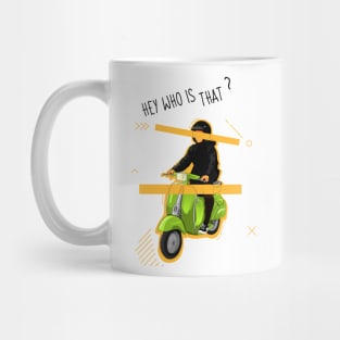 Riding a Vespa Mug